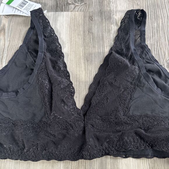 NWT Natori Bliss Perfection Black Lace Bra Bralette Large (MSRP $42) - Picture 9 of 12